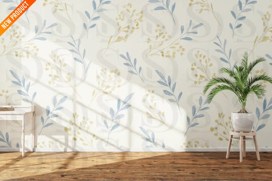 Serene Pastel Floral Pattern Fabric