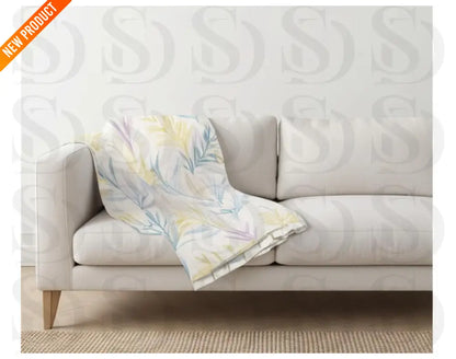 Soft Pastel Botanical Pattern Fabric