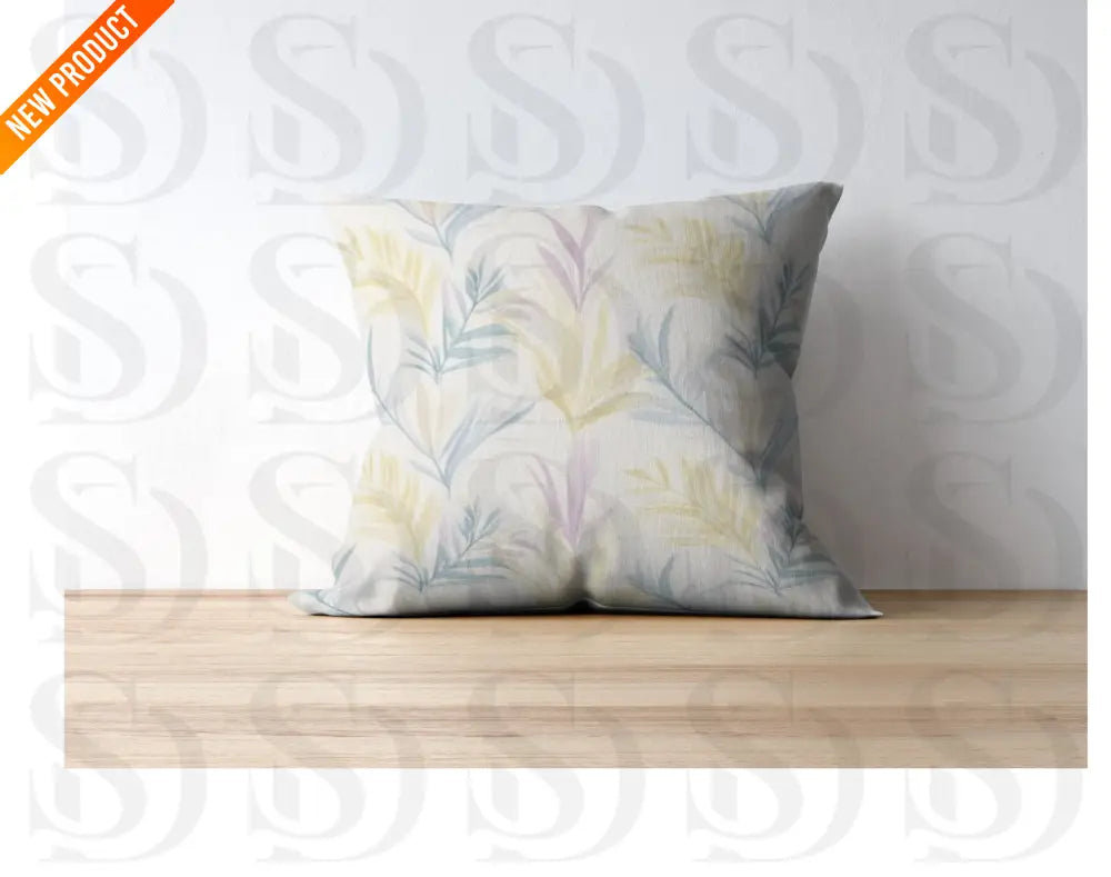 Soft Pastel Botanical Pattern Fabric