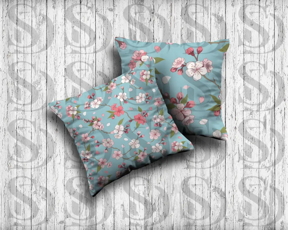 Spring Sakura Blossoms – Pastel Pink Cherry Floral Breeze Seamless Pattern Seamless Pattern