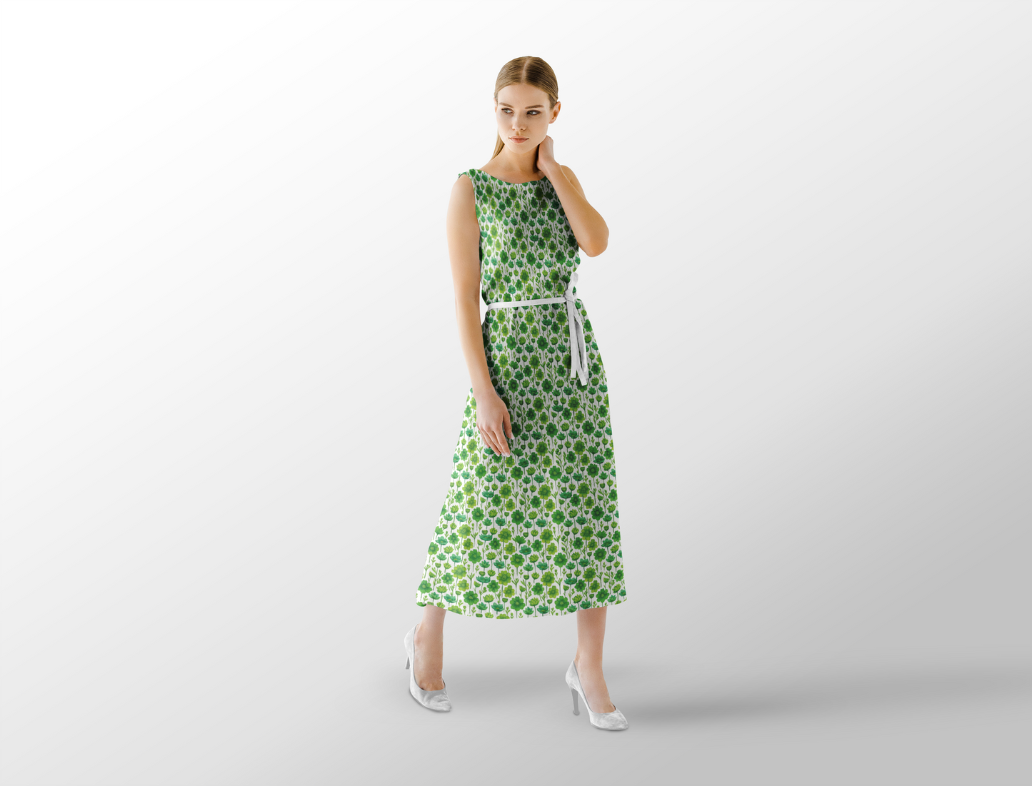 Green Botanical Floral Pattern