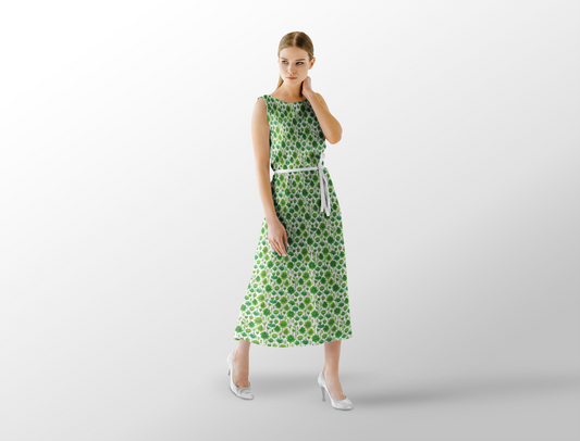 Green Botanical Floral Pattern