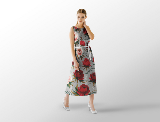 Enchanted Peony Garden: Elegant Floral Pattern