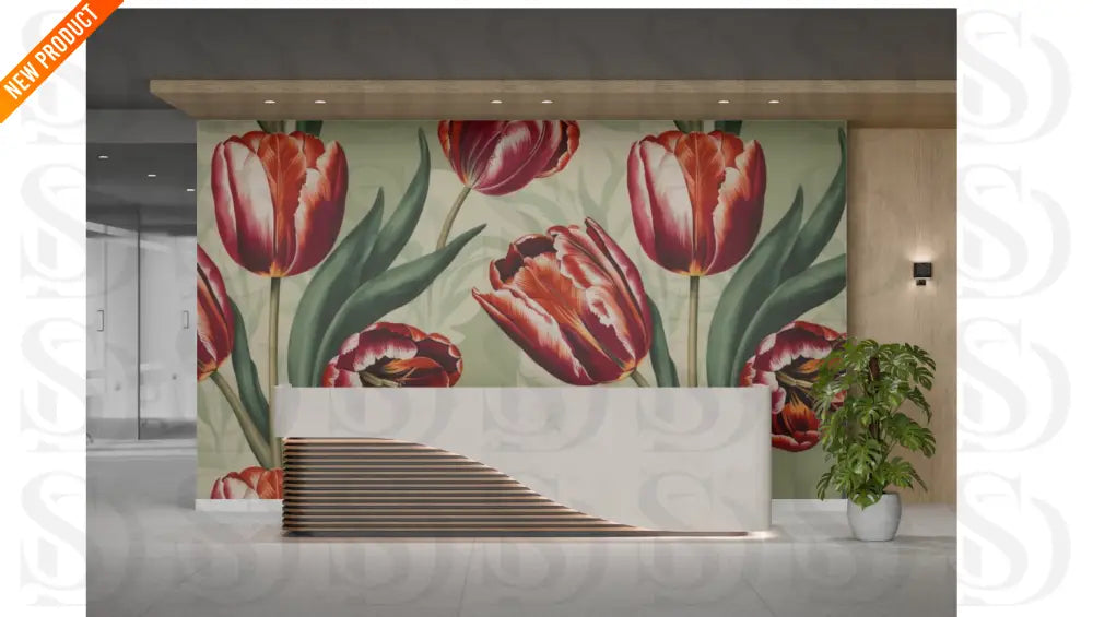 Timeless Tulip Elegance Fabric