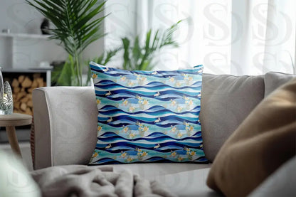 Tropical Waves & Flamingos Fabric