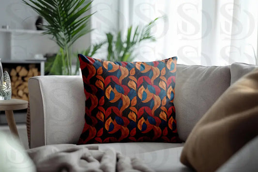 Vibrant Leaf Pattern Fabric