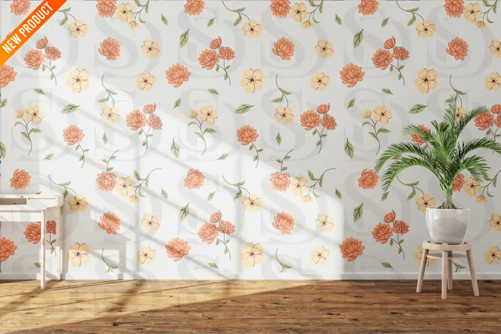 Vintage Blossom Pattern Fabric