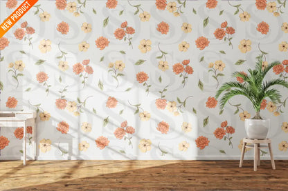 Vintage Blossom Pattern Fabric