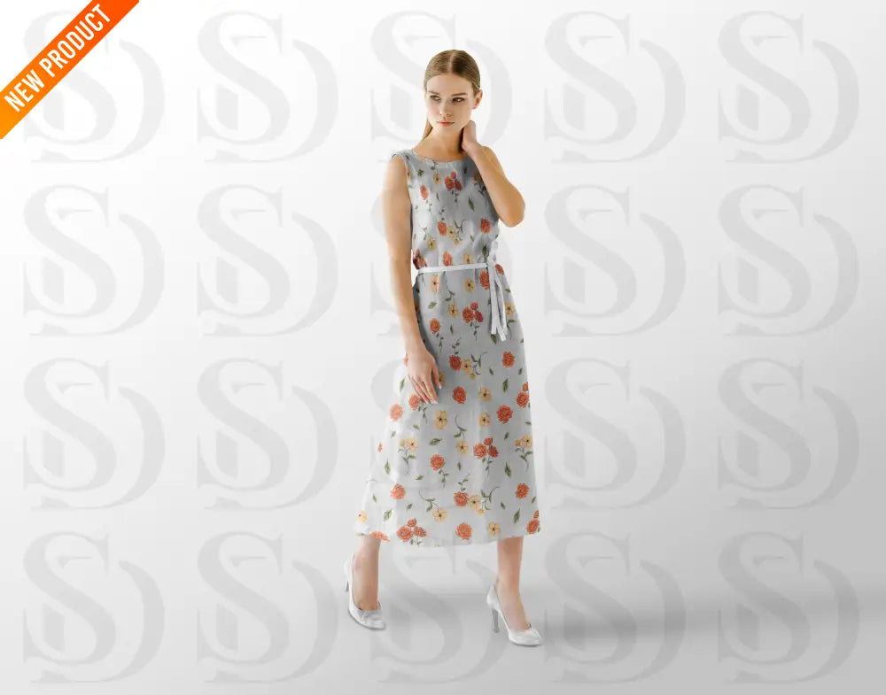 Vintage Blossom Pattern Fabric