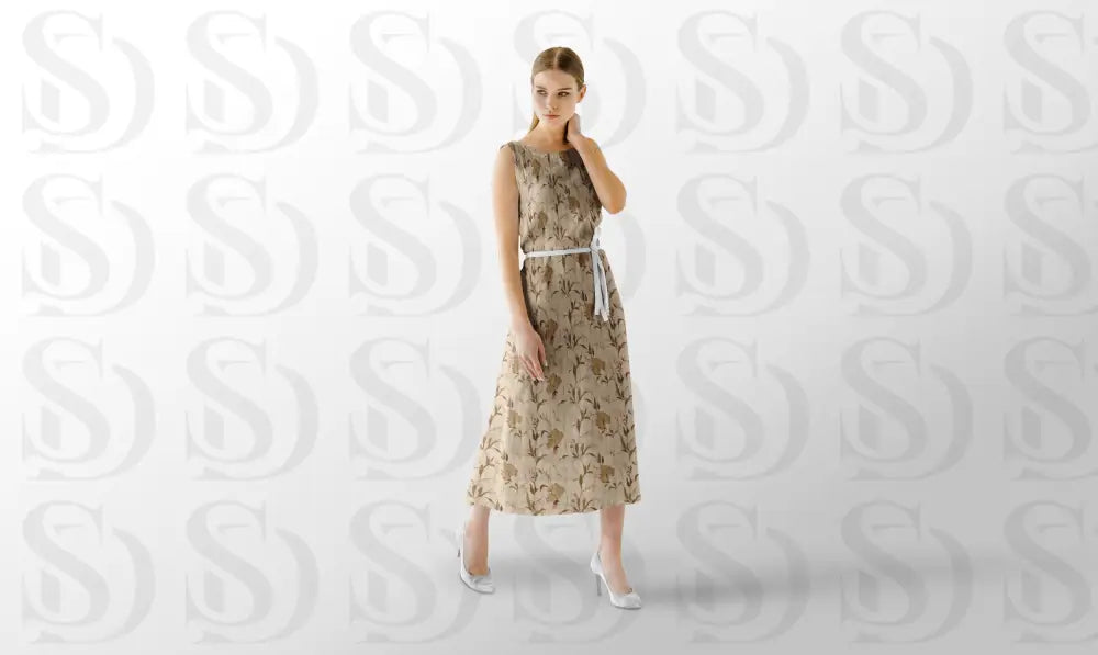 Vintage Botanical Elegance Subtle Floral pattern Fabric