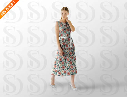 Vintage Floral Accent Patter Digital Desing