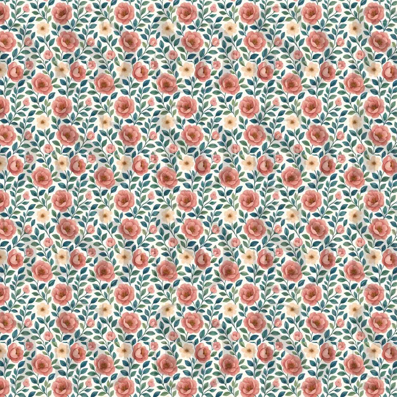 Vintage Floral Accent Patter Digital Desing