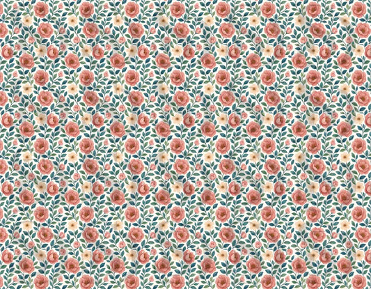 Vintage Floral Accent Patter Digital Desing