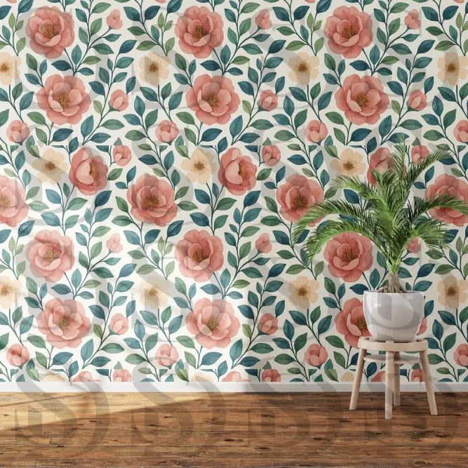 Vintage Floral Accent Patter Digital Desing