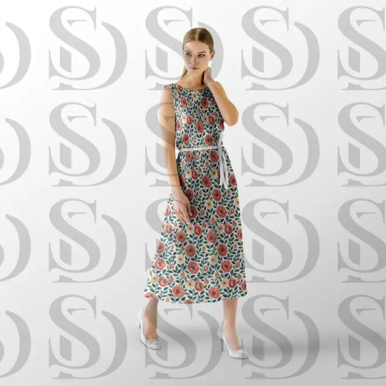 Vintage Floral Accent Patter Digital Desing