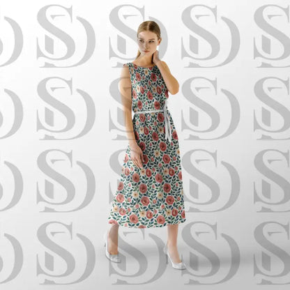 Vintage Floral Accent Patter Digital Desing